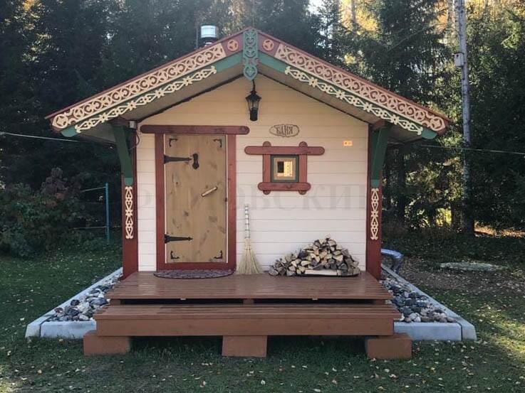 Каркасная баня «Калина Красная» — внешний вид. Фото 4