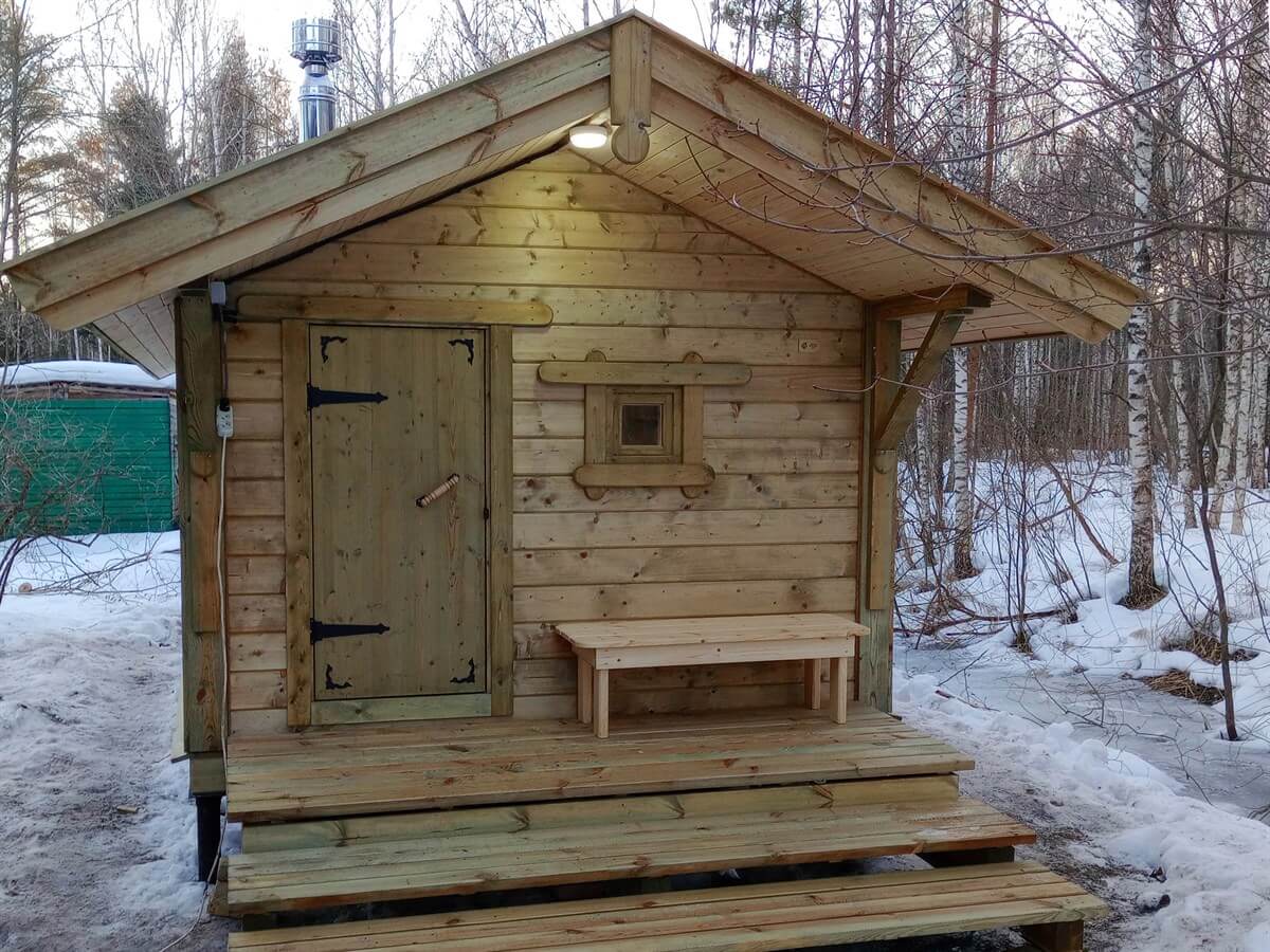 Каркасная баня «Калина Красная» — внешний вид. Фото 5