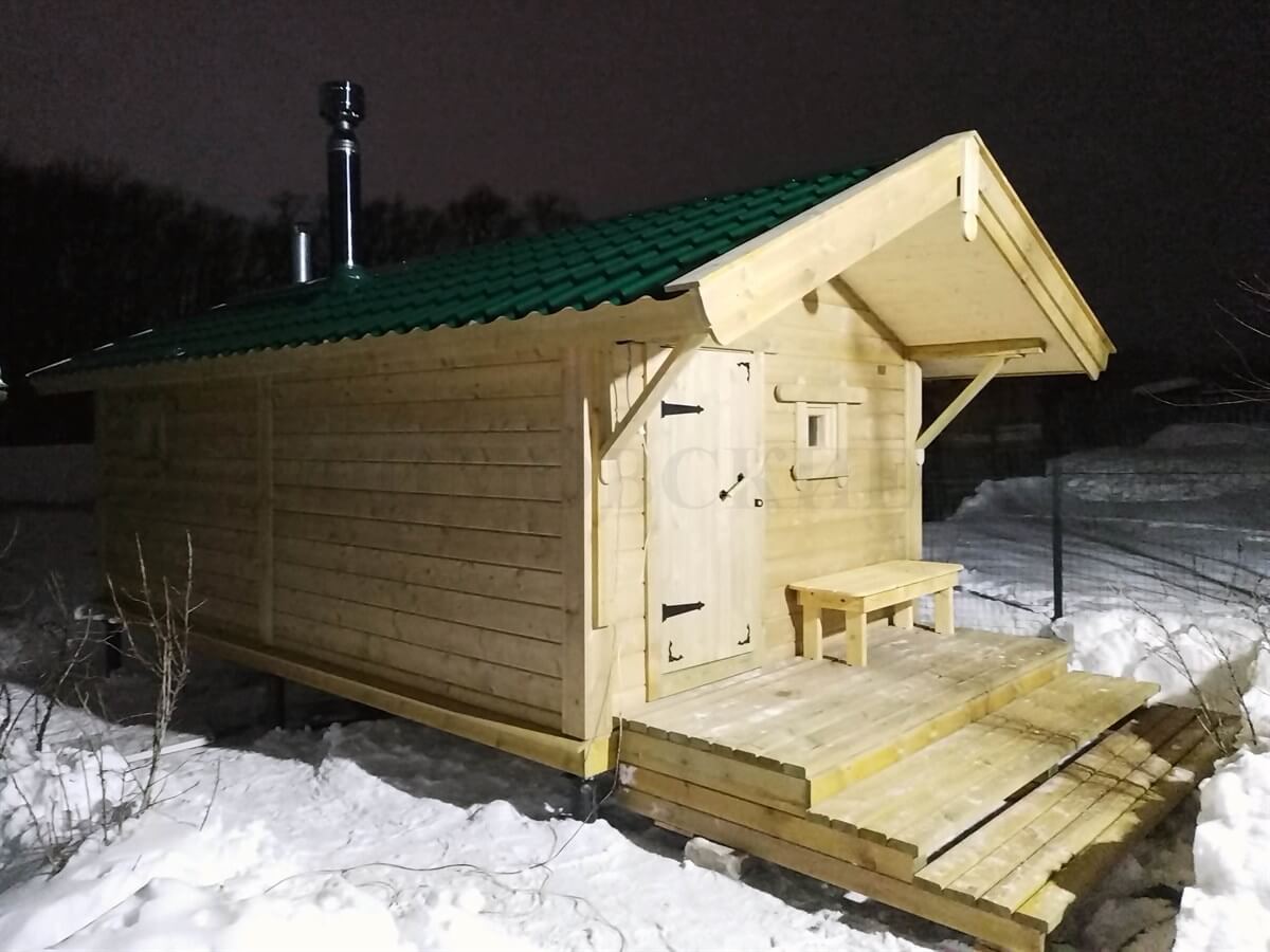 Каркасная баня «Калина Красная» — внешний вид. Фото 9