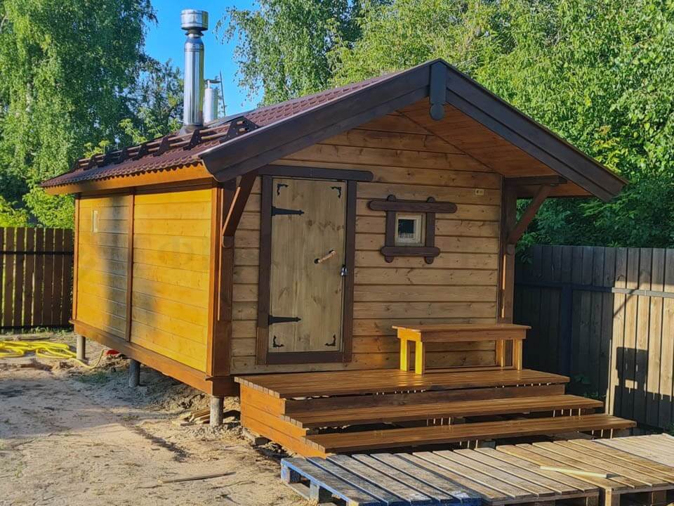 Каркасная баня «Калина Красная» — внешний вид. Фото 8