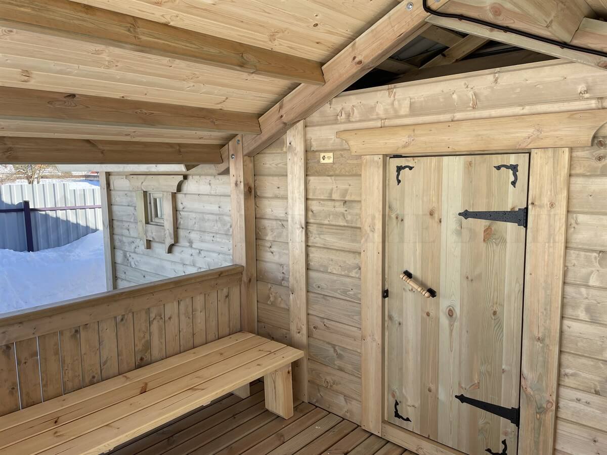 Каркасная баня «Русская Сказка». Фото 12