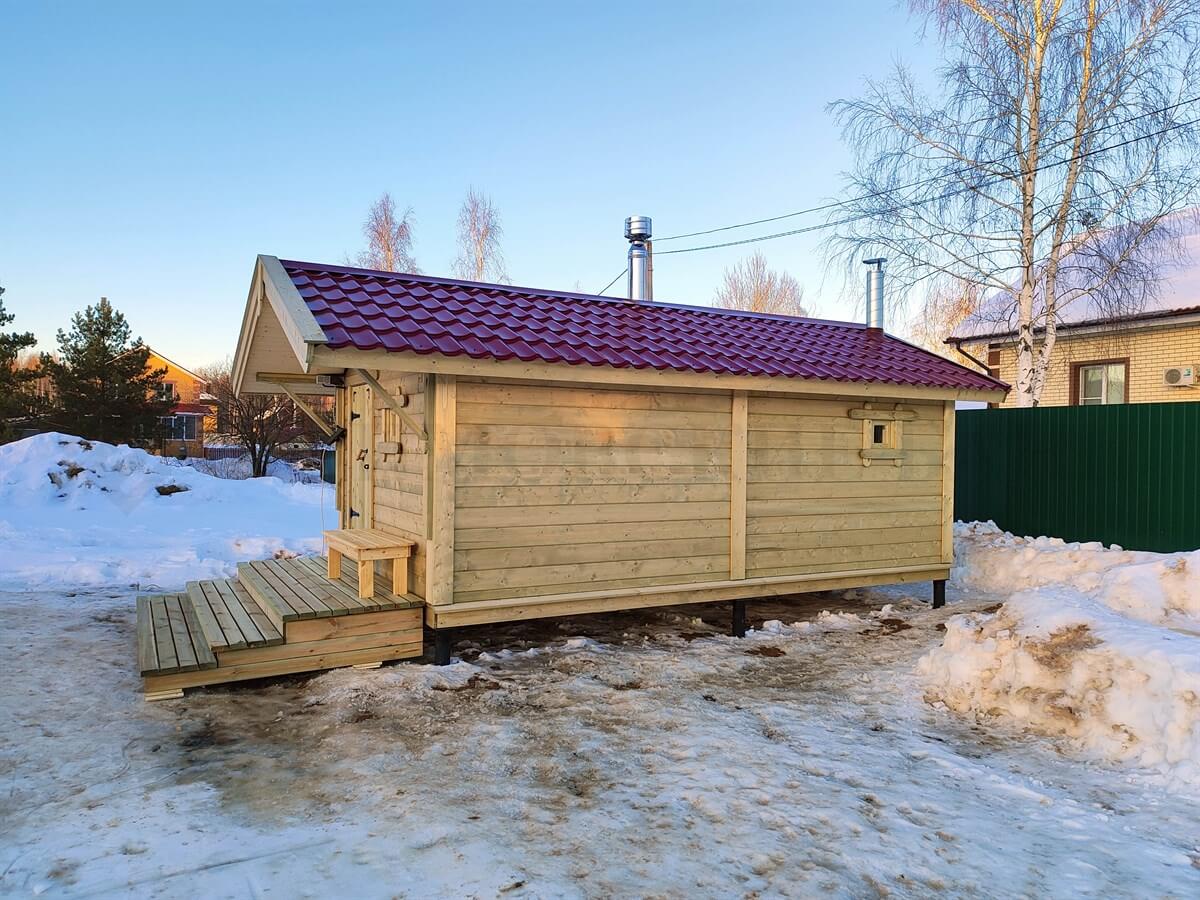 Каркасная баня «Калина Красная» — внешний вид. Фото 6