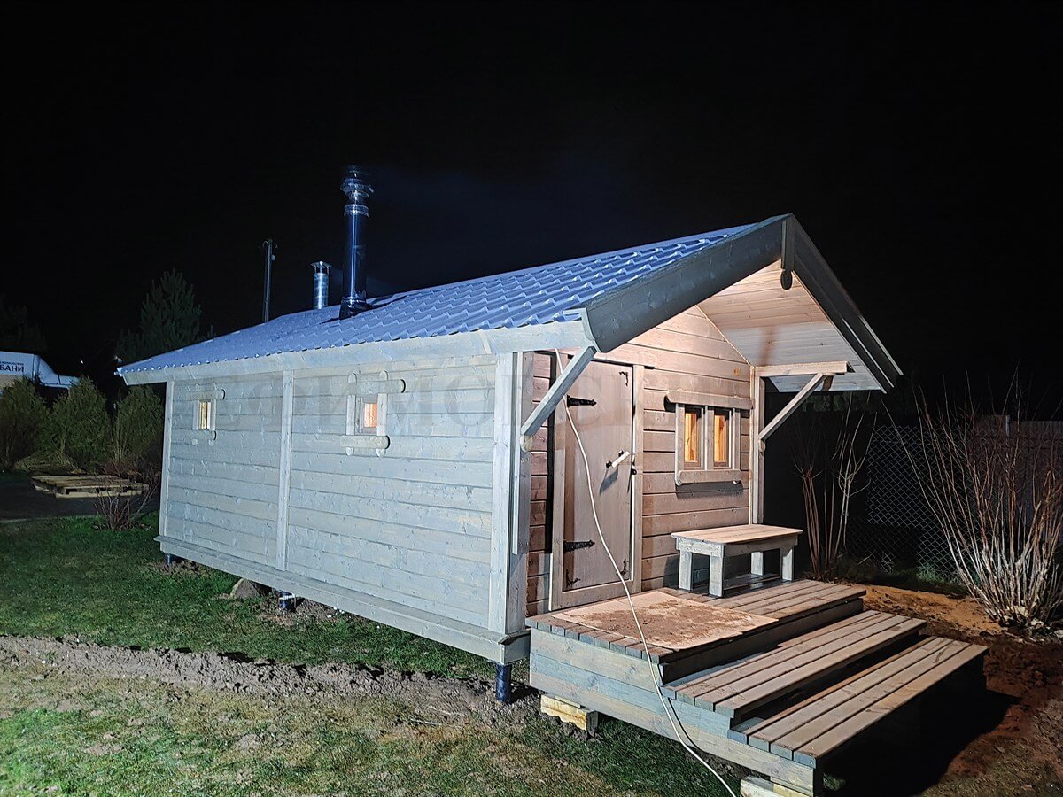 Каркасная баня «Калина Красная» — внешний вид. Фото 11