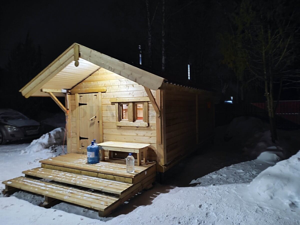 Каркасная баня «Калина Красная» — внешний вид. Фото 10