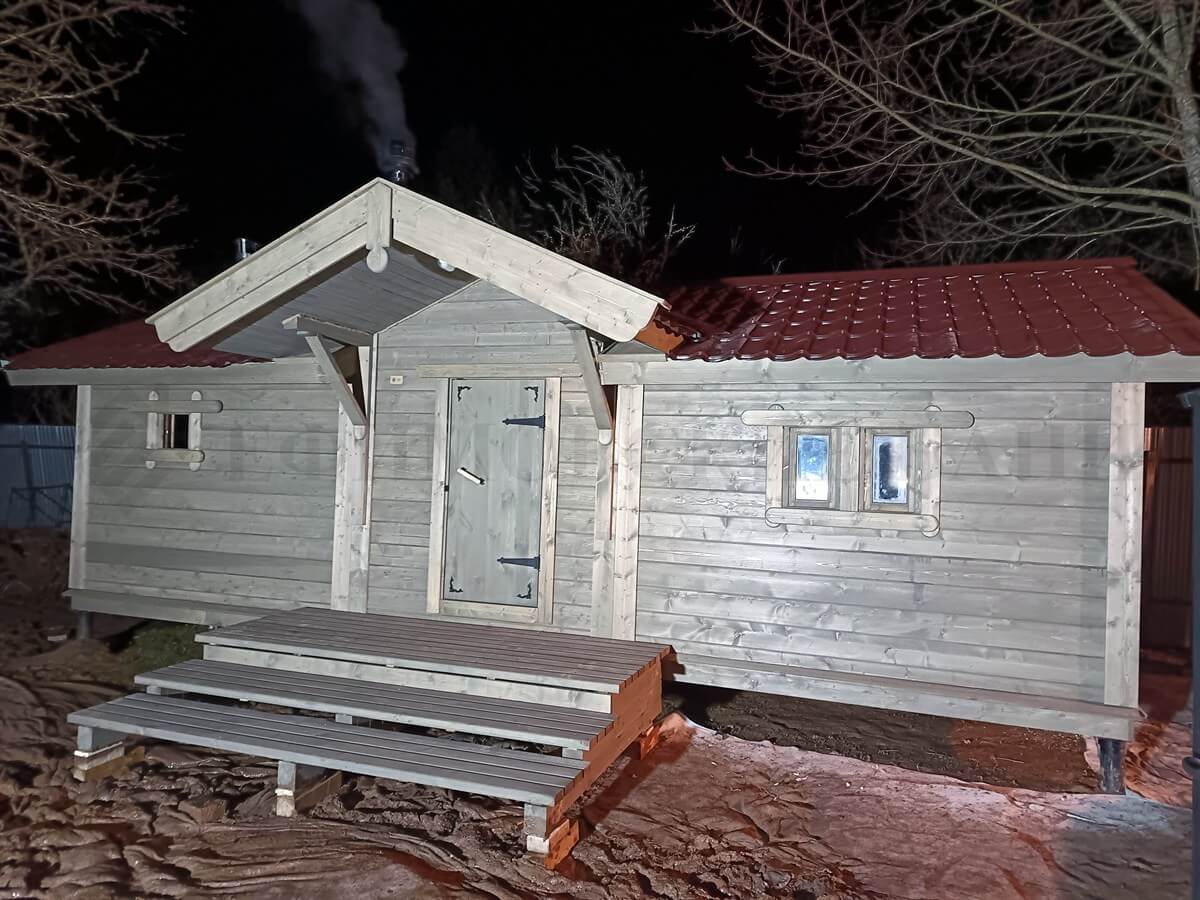 Каркасная баня «Белая Берёза» — внешний вид. Фото 13