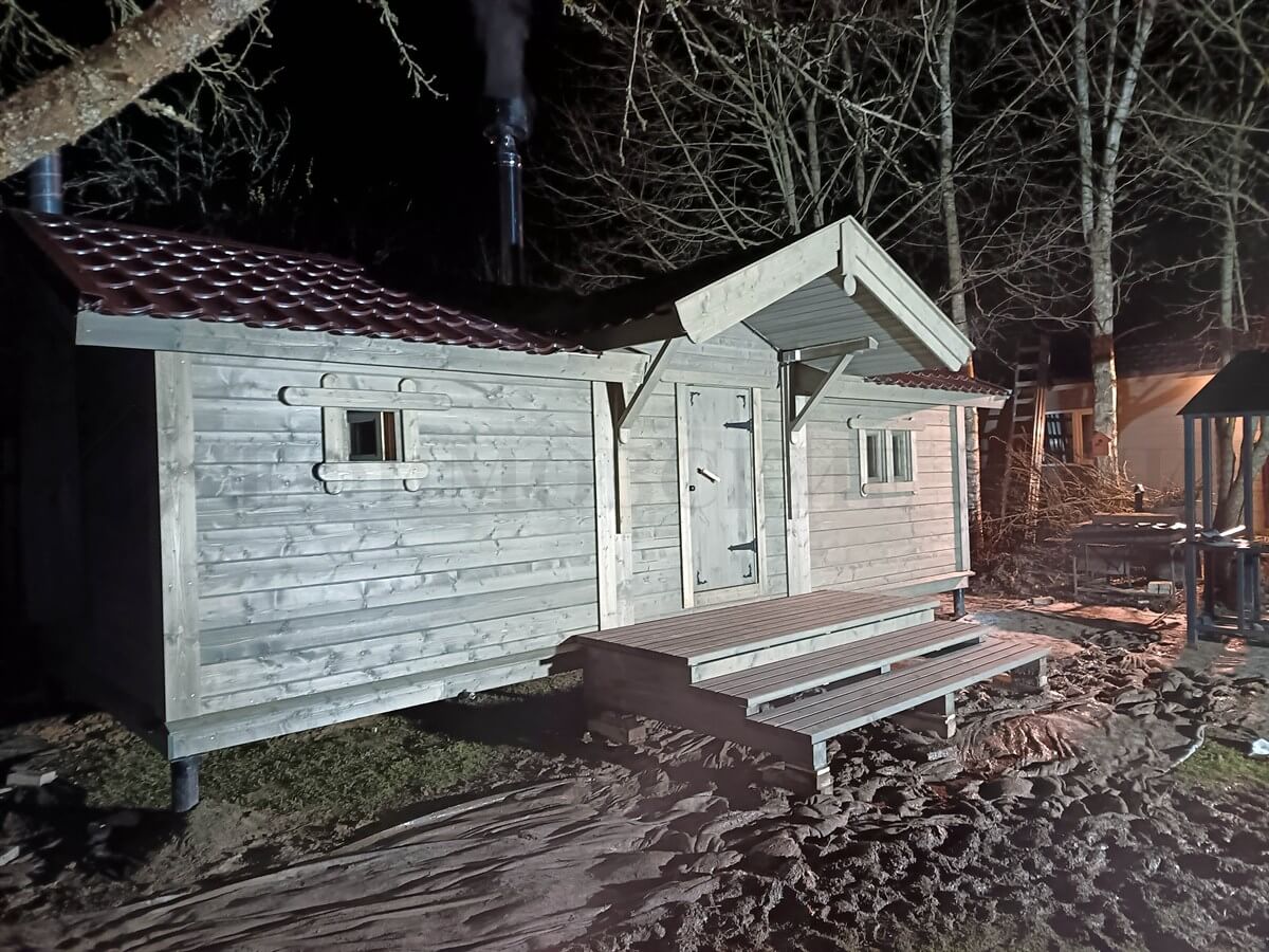 Каркасная баня «Белая Берёза» — внешний вид. Фото 14