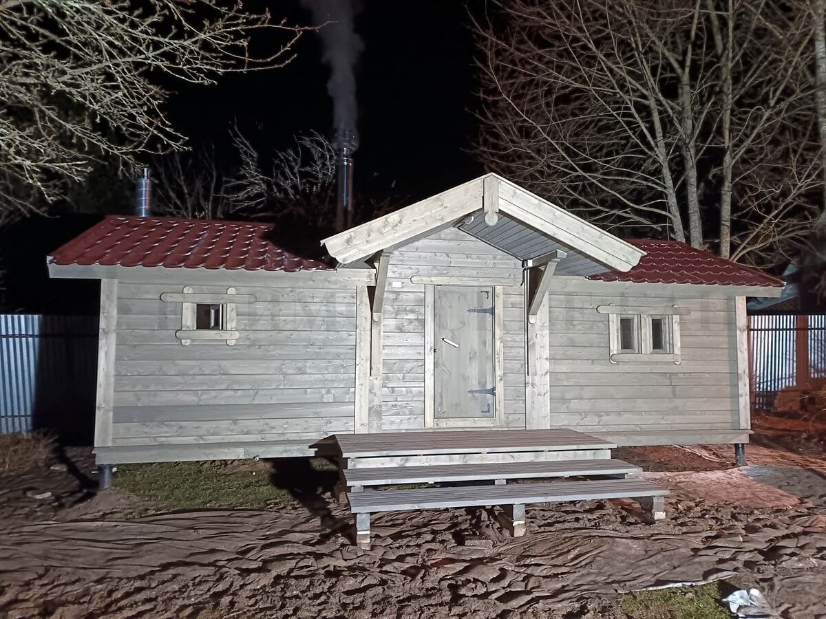 Каркасная баня «Белая Берёза» — внешний вид. Фото 15