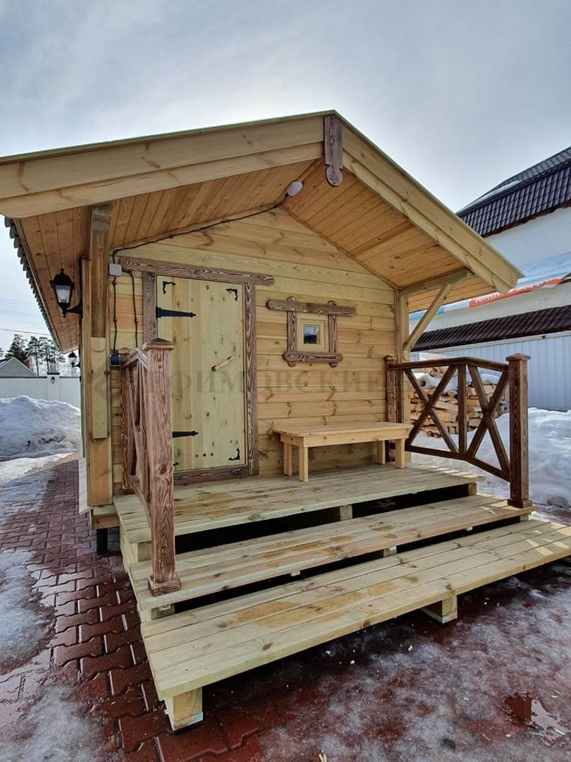 Каркасная баня «Калина Красная» — внешний вид. Фото 13