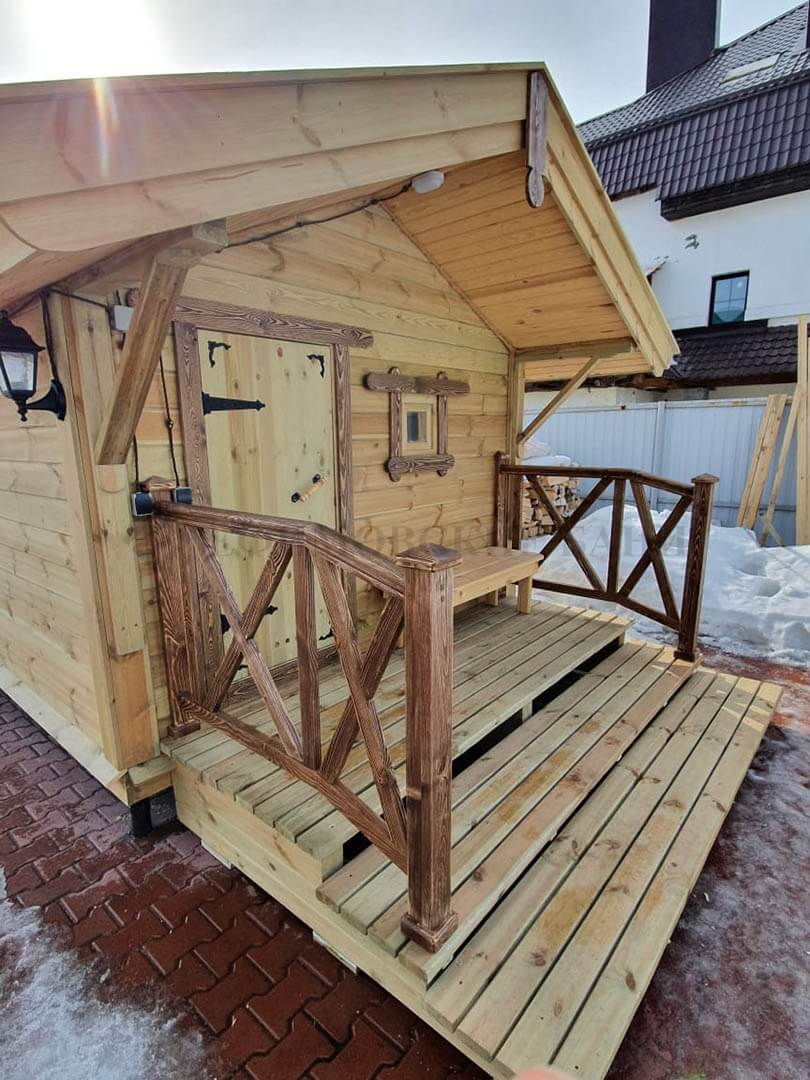 Каркасная баня «Калина Красная» — внешний вид. Фото 14