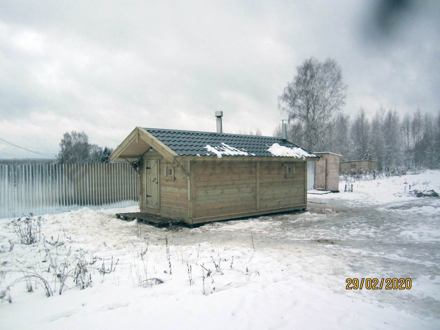Каркасная баня «Калина Красная» — внешний вид. Фото 14