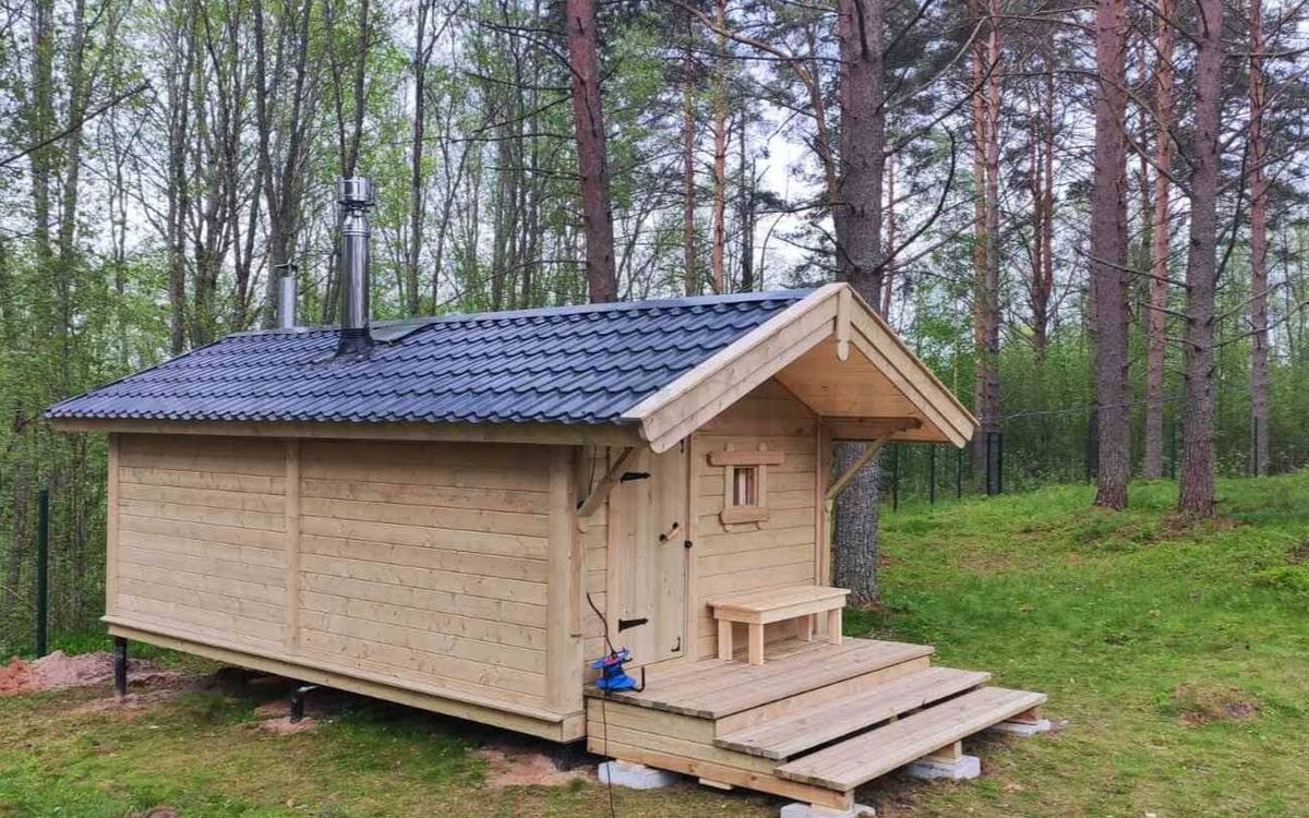 Каркасная баня «Калина Красная» — внешний вид. Фото 1