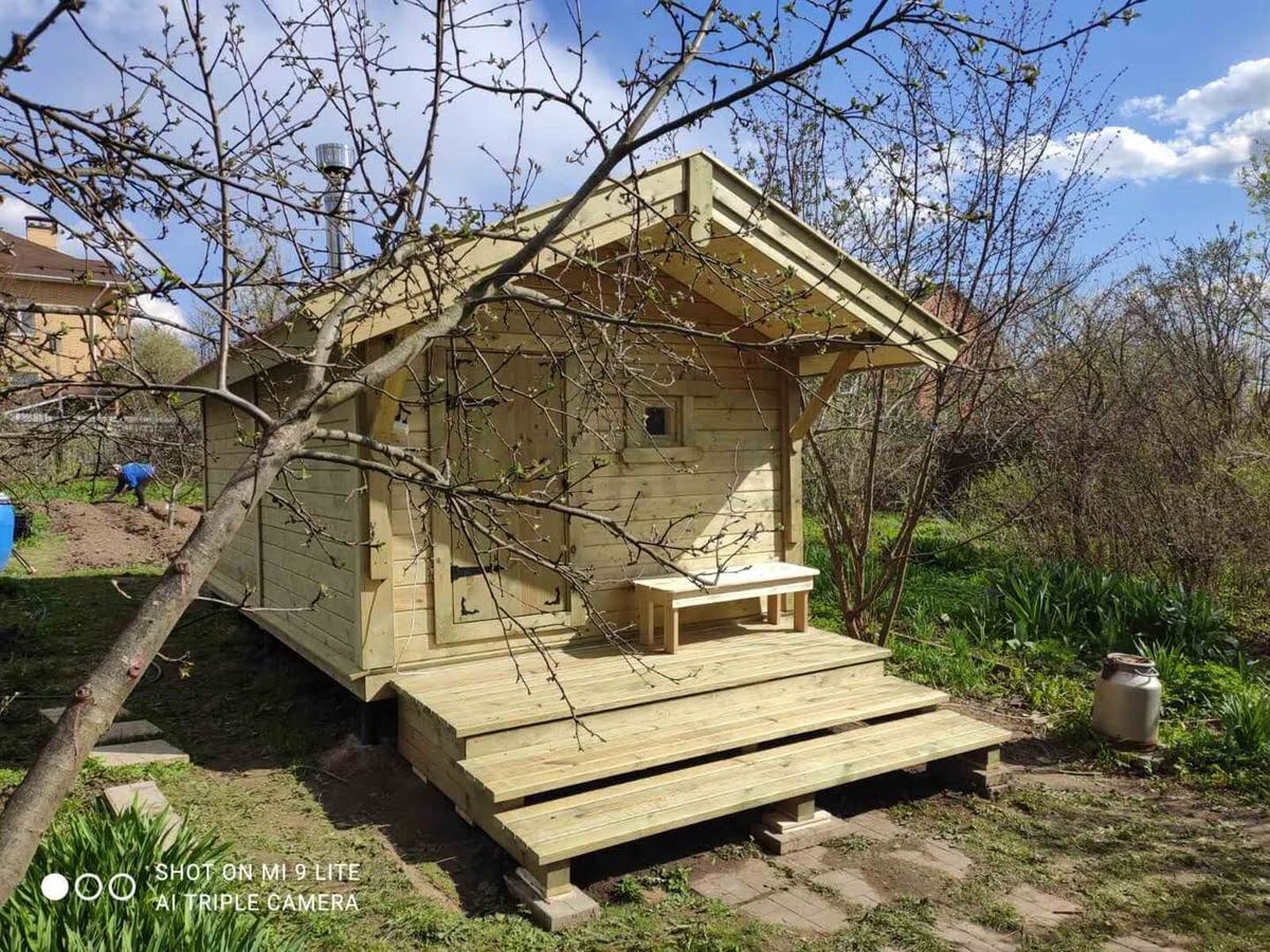 Каркасная баня «Калина Красная» — внешний вид. Фото 5